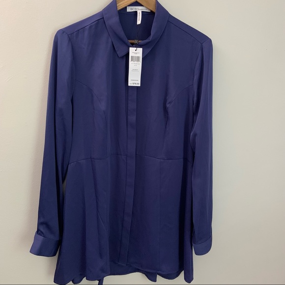 NWT BCBGeneration button front blouse - Picture 5 of 8